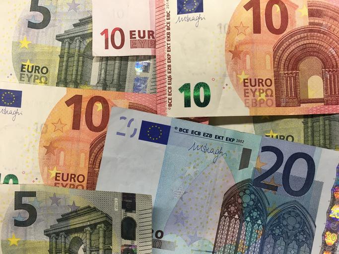 evropské bankovky